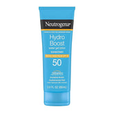 Neutrogena Hydro Boost Water Gel Sunscreen SPF 50, Oil‑Free Hydrating & Water‑Resistant Face & Body Sunscreen Lotion, Non‑Greasy, Broad Spectrum, Lightweight Moisturizer, 3 fl oz, Pack of 3