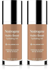 Neutrogena Hydro Boost Hydrating Tint with Hyaluronic Acid, Lightweight Water Gel Formula, Moisturizing, Oil-Free & Non-Comedogenic Liquid Foundation Makeup, 115 Cocoa Color 1.0 fl. oz (Pack of 2)