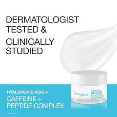 Neutrogena Hydro Boost + Eye Cream for Dark Circles & Puffiness,Under Eye Cream with Caffeine,Hyaluronic Acid and Peptides,Fragrance Free,0.5 oz,(Pack of 2)