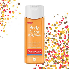Neutrogena Body Clear Acne Body Wash, 2% Salicylic Acid Acne Medication, Oil-Free & Glycerin for Breakouts on Back, Chest & Shoulders, Non-Comedogenic, Gentle on Skin, Unscented, 8.5 Fl Oz, 3 Packā