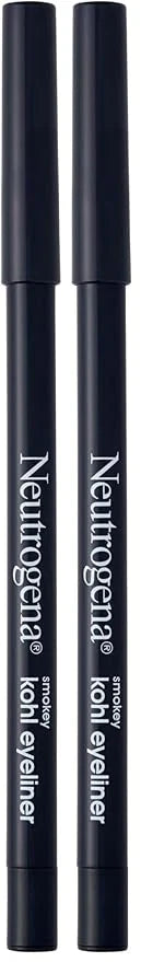 Neutrogena Smokey Kohl Eyeliner with Antioxidant Vitamin E, Water-Resistant & Smooth-Gliding Eyeliner Makeup, Smokey Gray, 0.014 oz (Pack of 2)