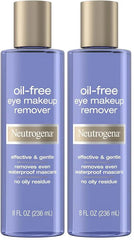 Neutrogena Gentle Oil-Free Eye Makeup Remover & Cleanser for Sensitive Eyes, Dissolves Waterproof Mascara, Dermatologist & Ophthalmologist Tested, 8 fl. oz (Pack of 2)