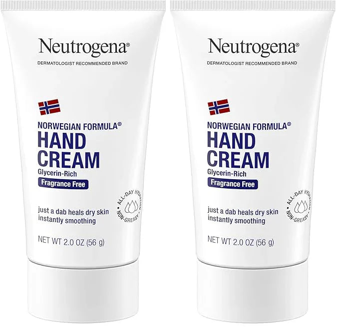Neutrogena Norwegian Formula Hand Cream FragranceFree, 2 Ounce (Pack of 2)
